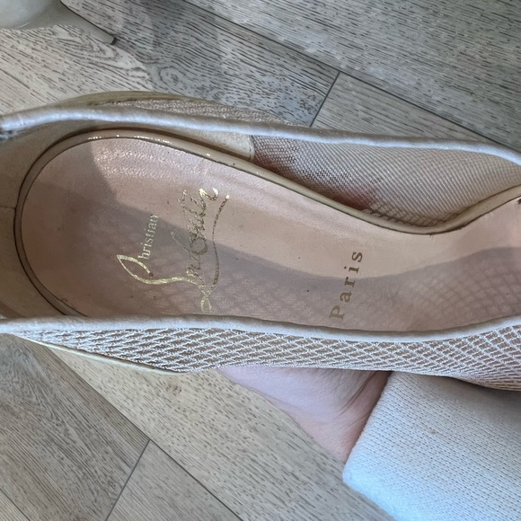 Christian Louboutin Fetilo 120 Patent Leather Calf/Fishnet Heal in size 37.5 - Picture 6 of 16